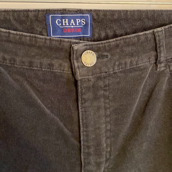 Chaps Denim dark brown Corduroy five pocket jeans size 16 - Picture 2 of 10